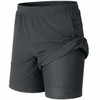 JUMP START 2 IN 1 STRETCH ACTIVE QUICK DRY GYM LINER - SIZE: MEN M - CHARCOAL New