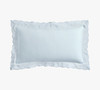 LOVESHACKFANCY LOVE SHACK FANCY BELGIAN FLAX LINEN LACE TRIM SHAM - KING - BLUE New