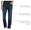 MGT55000 Amazon Essentials men's Jeans Slim-Fit Comfort Stretch, Dark Blue New