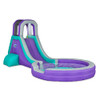 Sunny & Fun Inflatable Single Ring Water Slide Park Heavy-Duty for Outdoor Fun