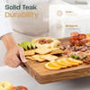 YES4ALL SOLID TEAK CUTTING BOARD 17X13X1.5" BUTCHER BLOCK - B0CKHC3671 New