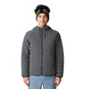 MOUNTAIN HARDWEAR MEN'S STRETCHDOWN LIGHT FULL ZIP HOODY - SIZE MEN L - GRAY