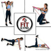 Portable Pilates Bar Kit with Resistance Bands 6 Stackable B08CM8KTC3 - NEW New