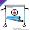 Portable Pilates Bar Kit with Resistance Bands 6 Stackable B08CM8KTC3 - NEW New