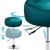 URFORESTIC Vanity Stool Velvet Makeup Stool Round Adjustable Swivel Stool New