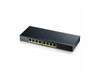 ZyXEL 8-Port Gigabit Smart Managed PoE Switch, 8 PoE+ Ports at 77W, Fanless, TAA