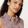 AEWM93015M26 Amazon Essentials Women Regular-Fit Blouse, Ivory Burgundy, L New