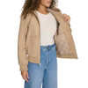 LW5RC144 LEVI'S WOMEN'S WORKWEAR HOODY BOMBER - SIZE: WOMEN M - TAN New