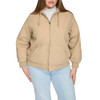 LW5RC144 LEVI'S WOMEN'S WORKWEAR HOODY BOMBER - SIZE: WOMEN M - TAN New