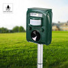 FAYINWBO SOLAR ULTRASONIC ANIMAL REPELLER MOTION DETECTION SIREN FLASH - GREEN