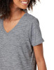 AZ0001 Amazon Women's Active Tech Stretch Short-Sleeve V-Neck 2 Pack Large New