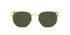 RAY-BAN UNISEX HEXAGONAL HEXAGONAL LEGEND RB3548 - GOLD/G-15 GREEN - 54