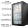 IVATION 126 CAN BEVERAGE REFRIGERATOR | FREESTANDING ULTRA COOL MINI - BLACK