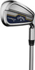 CALLAWAY GOLF PARADYM X IRON SET RIGHT HAND STEEL SHAFT, STIFF FLEX, 6 IRON - PW