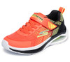 404110L SKECH-AIR BOYS MICROSPEC MAX VELOCITY, ORANGE/BLACK/YELLOW, SIZE 2.5 New