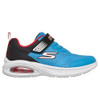 404105L Skechers Microspec Max Advance-Squad-P, Youth 2.5, Blue/Black/Red