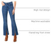 A6214-0000-34X32-EAW LEVI'S WOMEN'S 726 HIGH RISE FLARE EVERYONE'S A WINNER New