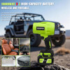 HAOOFFICE CORDLESS LEAF BLOWER 990000 RPM ELECTRIC LEAF BLOWER - GREEN/BLACK
