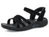 163620 SKECHERS WOMEN'S REGGAE NATURAL POISE HANDS FREE SLIP-INS 5.5 Black/Black New