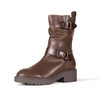 AEWM40193F24 Amazon Essentials Women's Mid Calf Cropped Biker Boot, 8.5 New
