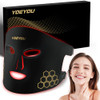 YOEYOU RED LIGHT THERAPY FACE 850NM NEAR INFRARED LED MASK M01-B - BLACK