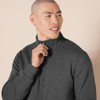 AMAZON ESSENTIALS MEN'S STANDARD FULL-ZIP FLEECE MOCK NECK MIDWEIGHT M - M