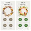 NATIONAL TREE COMPANY 22 INCH BRANCH WREATH MULTICOLOR - MULTICOLOR New