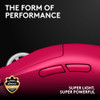 LOGITECH G PRO X SUPERLIGHT 2 WIRELESS GAMING MOUSE - MAGENTA | 60G