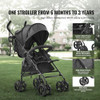 VEVOR Lightweight Stroller, Compact Easy Fold Multiposition Recline Canopy