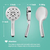 8-Mode Shower Head with handheld,VIKOBIN High Pressure Handheld Shower Head Set