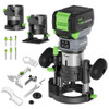 WORKPRO 20V CORDLESS COMPACT ROUTER KIT VARIABLE SPEEDS - GREEN