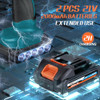 PROTMEX CORDLESS CAR BUFFER POLISHER W/ 2X2000MAH 21V BATTERIES, 21V - BLUE