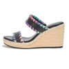 KL154225 KARL LAGERFELD WOMEN'S CARCEL DOUBLE STRAP ESPADRILLE WEDGE - 10