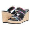 KL154225 KARL LAGERFELD WOMEN'S CARCEL DOUBLE STRAP ESPADRILLE WEDGE - 10
