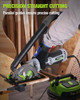 WORKPRO 5.8AMP 3500RPM CIRCULAR SAW PARALLEL GUIDE W125306AE - GRAY,GREEN,BLACK