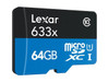 Lexar High-Performance 633x microSDXC UHS-1 Memory Card, 64GB