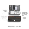 ORBITKEY NEST V2 PORTABLE DESK ORGANIZER WIRELESS CHARGER WNS2-BLK-104 - BLACK New