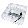 ESD TECH Bathroom Exhaust Fan with LED Soft White 800Lm Light Combo White Grill