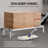 VEVOR ALUMINUM DUNNAGE RACK 48” X 14” FOOD FLOOR RACK, 8” OFF THE FLOOR - SILVER