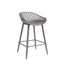 Jamesdar Kurv Steel Counter Stool 2 Piece Set B07ZG44L3C - Warm Gray New