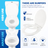 UMIEN POTTY TRAINING TOILET SEAT WITH TODDLER SEAT - MAGNETIC - WHITE