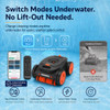 IQUAVIA CORDLESS POOL ROBOT VACUUM FOR INGROUND POOLS WITH APP AND REMOTE
