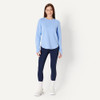 AEWM54666F25 AMAZON ESSENTIALS ACTIVE WOMEN CREWNECK SWEATSHIRT, SIZE: M - BLUE