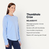 AEWM54666F25 AMAZON ESSENTIALS ACTIVE WOMEN CREWNECK SWEATSHIRT, SIZE: M - BLUE
