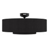 Hunter Fan 30 inch Matte Black - Indoor Fandelier with Light, Remote