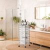 SIMPLE HOUSEWARE 10 DRAWERS ROLLING UTILITY CART ORGANIZER - CHROME