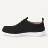 AEMN82375Q226 AMAZON Essentials Men's Canvas Moc Toe Loafer, Size 9 Black/White