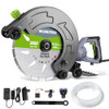 WORKPRO 16 Inch Wet Concrete Saw with Water Cutting, 6.69" Depth