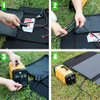 100W Foldable Solar Panel Charger Solar Generator Kit B08834KXJ6 - Black