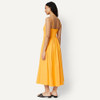 AEWM26775M26 Amazon Essentials Women's Midi Dress, Size L - Gold/Yellow New